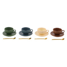 8 Sets Mini Koffiemokken Met Schotel En Voor Keukendecor