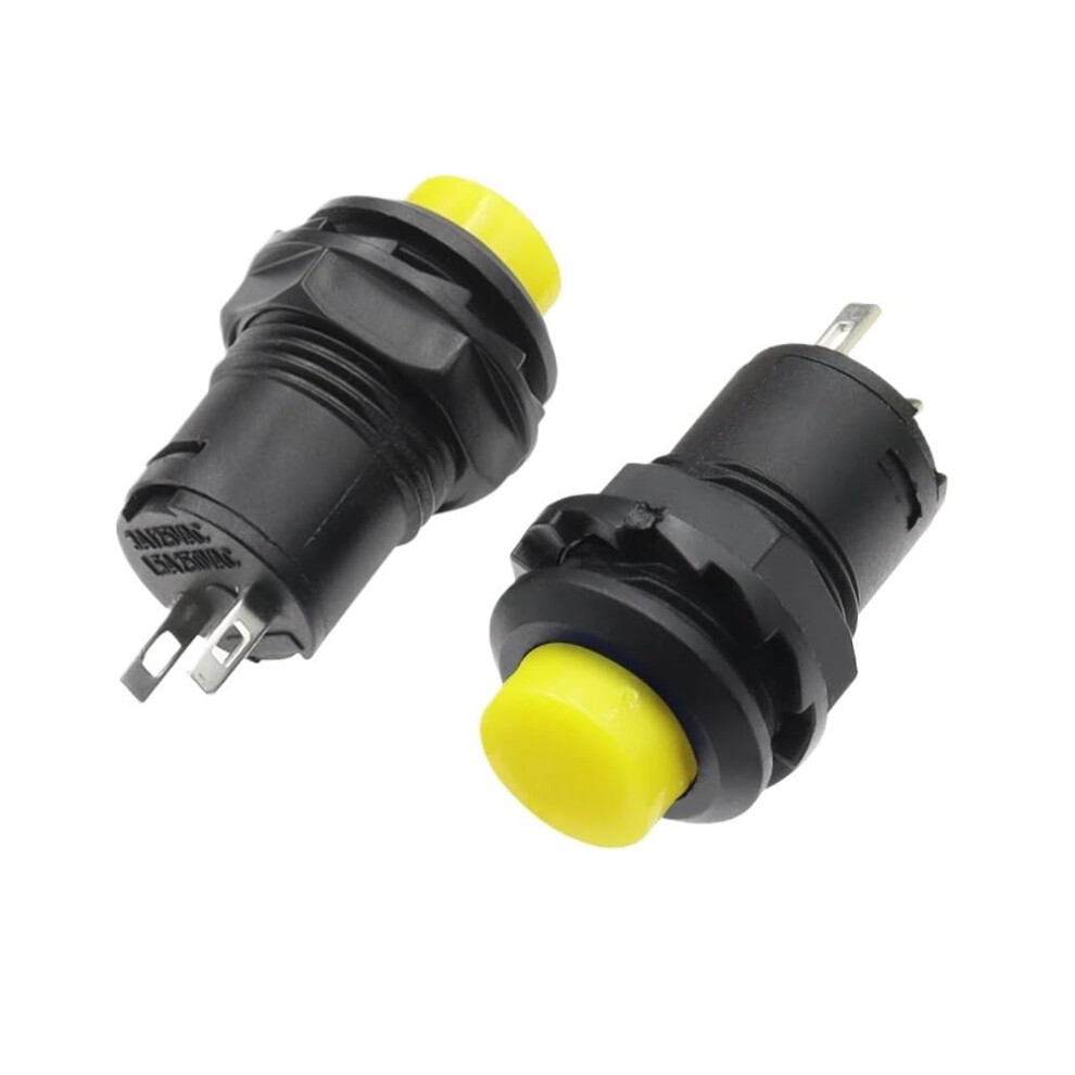 12Mm Yellow Momentary Pushbutton Switch Offon 3A 125Vac / 1.5A 250Vac 9323874276472