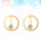 Leichte Goldene -Ohrstecker, Schlichtes Design, Robust 4