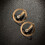 Leichte Goldene -Ohrstecker, Schlichtes Design, Robust 6