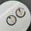 Leichte Goldene -Ohrstecker, Schlichtes Design, Robust 9