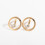 Leichte Goldene -Ohrstecker, Schlichtes Design, Robust 2