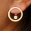Leichte Goldene -Ohrstecker, Schlichtes Design, Robust 5