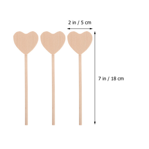 3Stk Holz- -Stab -Photo-Accessoire 1