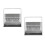 2St Transparante Acryl Display Case Multi Kleuren Opbergdoos 10