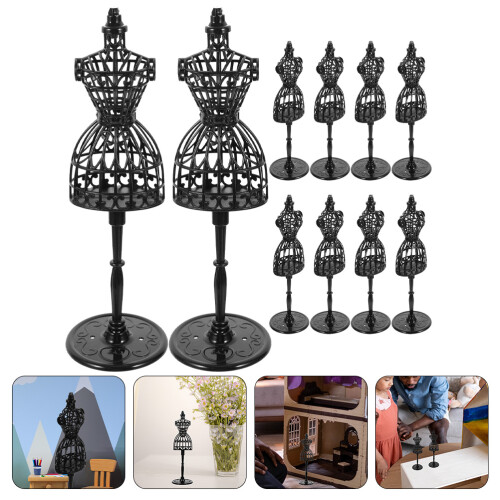 10Stk Puppenkleidung Displayform Modellständer 2