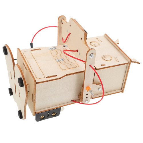 5 Piezas Robot Comedor De Monedas Kit Educativo Stem Madera 1