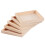 5 Piezas Bloques Madera Cuadrados Tabla Para Servir 3