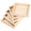 5 Piezas Bloques Madera Cuadrados Tabla Para Servir 5