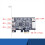 PCI-E 1X IEEE 1394A 4 Θυρών (3+1) Προσαρμογέας Κάρτας Firewire 1394 a PCIe με 5