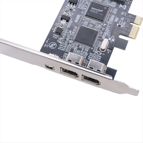 PCI-E 1X IEEE 1394A 4 Θυρών (3+1) Προσαρμογέας Κάρτας Firewire 1394 a PCIe με 2