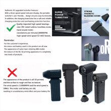 X3 Upgrade Mini-Turbo-Jet-Lüfter, leistungsstarker Lüfter 130000R PM50+M/S 3000mAh