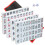1Set Mini Mahjong Reis Set in Assortikleur Melamine 8