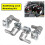 Silver Saddlebag Lock Mounting Screw Kit for Harley Touring Road King 6