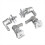 Silver Saddlebag Lock Mounting Screw Kit for Harley Touring Road King 5
