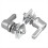 Silver Saddlebag Lock Mounting Screw Kit for Harley Touring Road King 8