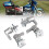Silver Saddlebag Lock Mounting Screw Kit for Harley Touring Road King 7