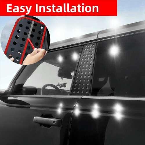 B Pillar Decals Window Center Pillar Panel Cover for Ford Bronco 2021- 2