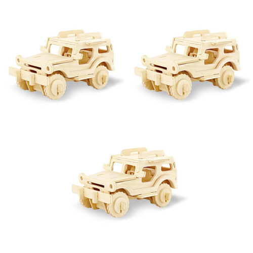 3 Piezas Madera 3D Juguete Educativo 2