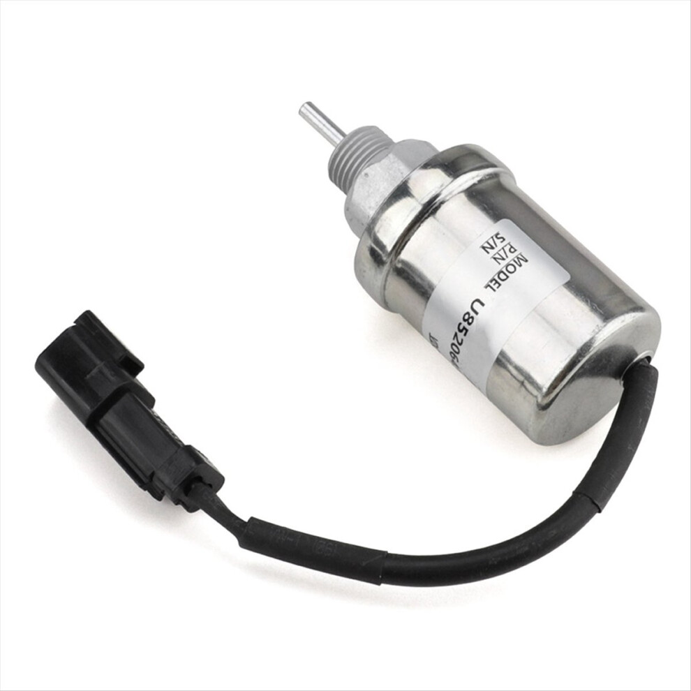 12V Fuel Shut Off Solenoid 185206452 U85206520 U85206452 Stop Solenoid Silver 4852359668006