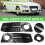 Glänzend schwarzer Nebelscheinwerfer-Gittergrill für Audi A4 B8 2009 3