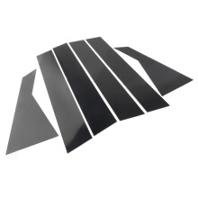 Car Pillar Posts Door Window Trim Moldings Anti Scratch Stickers for K