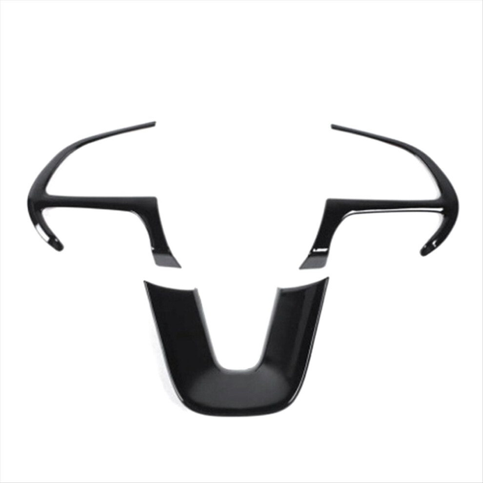 Steering Wheel Cover Trim For Dodge Charger Challenger 2015-2022 Black 4852359608644