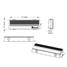 JONSBO M.2-6 Solid-State-Kühlkörper 2280 Wärmeschutzweste NVMe HDD SSD Alle