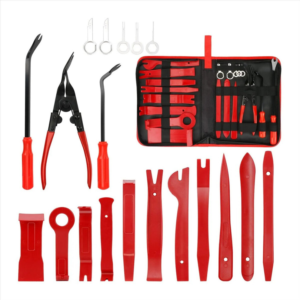 19Pcs Car Trim Removal Tools Kit Auto Panel Dash Audio Radio Removal I 4852359676810