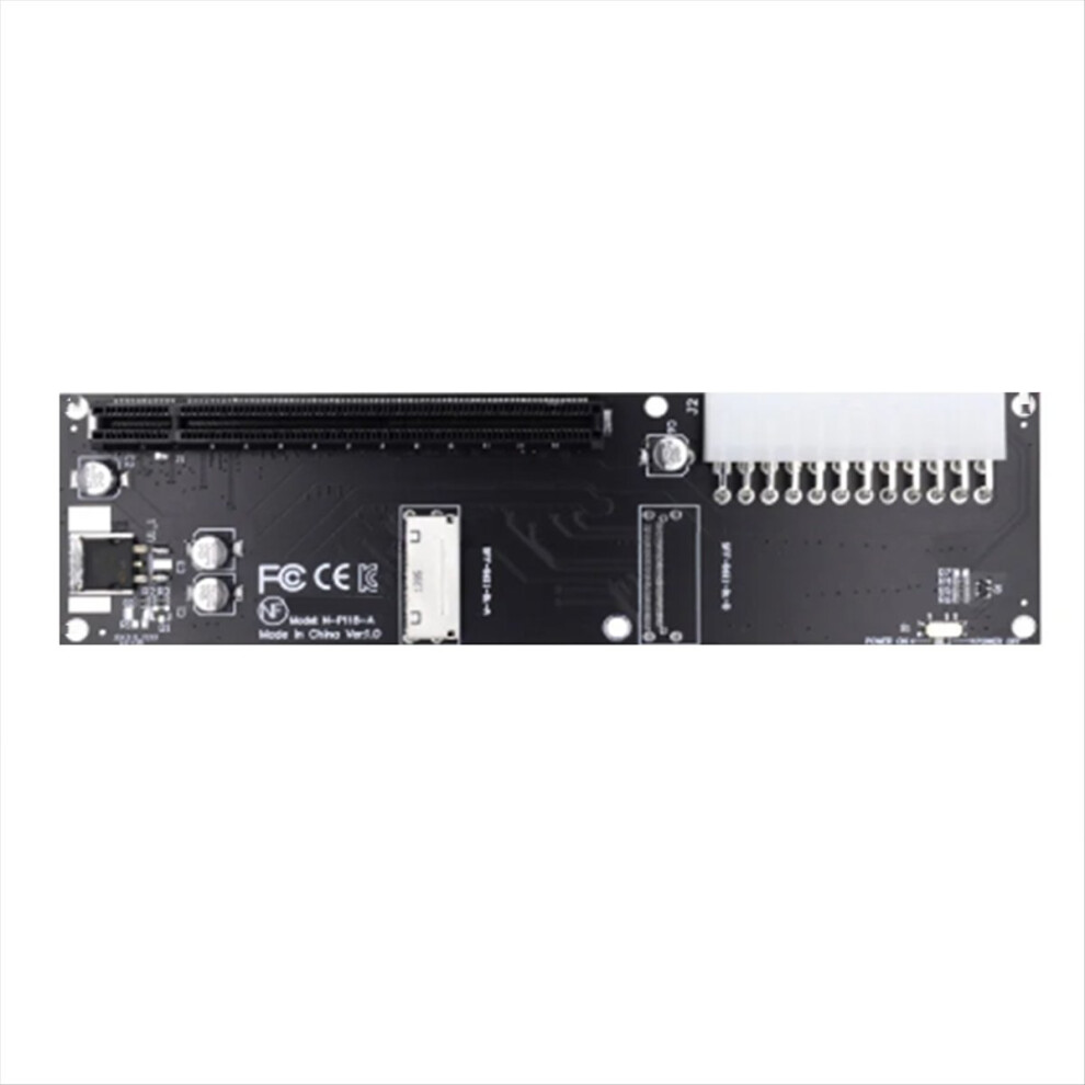 Oculink Sff-8612 8X To Pcie X16 Pci-Express Adapter With Atx 24Pin Pow 4852359676957