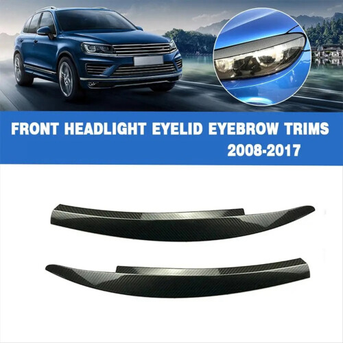 Car Head Light Lamp Eyebrow Sticker Head Light Trims for VW Scirocco R 2