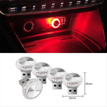 10x Mini-LED-Innenraumleuchte mit USB-Anschluss fürs Auto – ideal für Partys