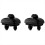 1 Pair Auto Black Sun Visor Buckle Hook Internal Bracket 8U0857562A 8E 1