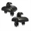 1 Pair Auto Black Sun Visor Buckle Hook Internal Bracket 8U0857562A 8E 5