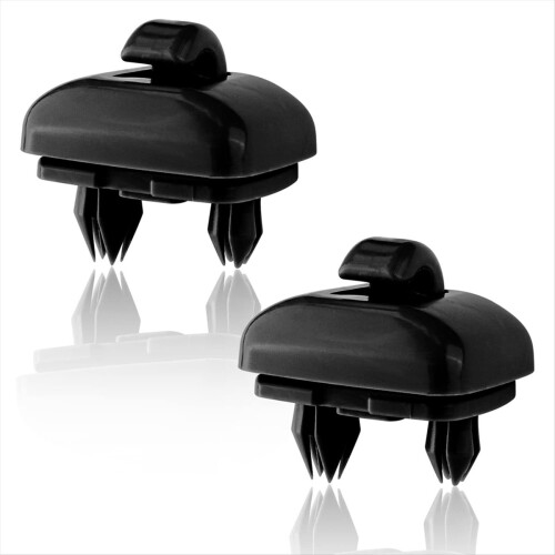 1 Pair Auto Black Sun Visor Buckle Hook Internal Bracket 8U0857562A 8E 2