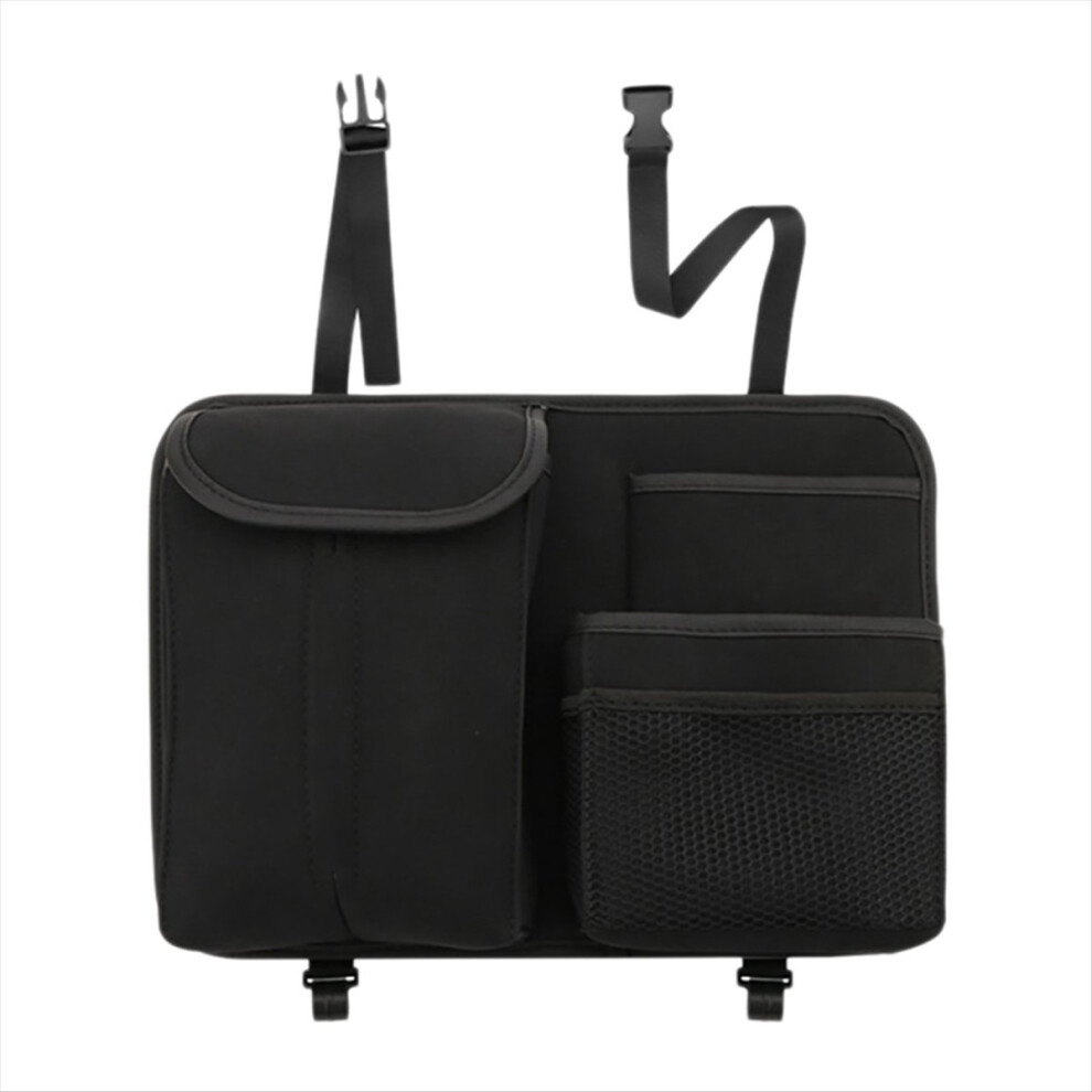 Car Seat Back Multi-Pocket Pack Bag Hanging Organizer Collector Storag Black 4852359601409