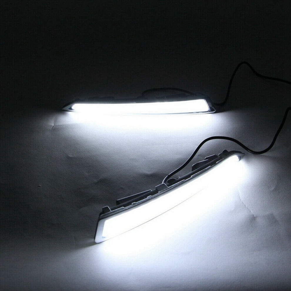 1 Pair Led Drl Daytime Running Lights With Turning Signal Lamps Waterp 4852359621933
