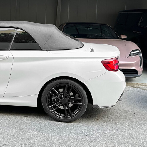 Heckstoßstangenlippe Diffusor Splitter Winglet Schürze Spoiler für BMW 2 2