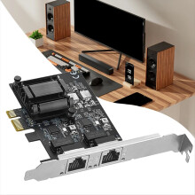 PCIE auf 2-Port 2,5G Gigabit Netzwerkkarte Server Desktop Soft Routing 2