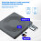 Εξωτερική μονάδα CD/DVD 6 σε 1, οπτική μονάδα USB3.0 τύπου C, CD DVD RW VCD 6