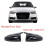 Black Replacement Mirror Covers for AUDI A3 S3 RS3 2014-2020 Rearview 4