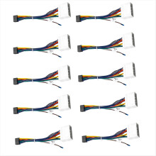 10 Stück Autoradio-16-PIN-Kabelbaumadapter für Ssangyong Chevrolet