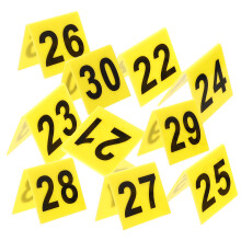 10 Pièces Marqueurs De Triangulaires Numérotés 21 À 30