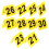 10 Pièces Marqueurs De Triangulaires Numérotés 21 À 30 9
