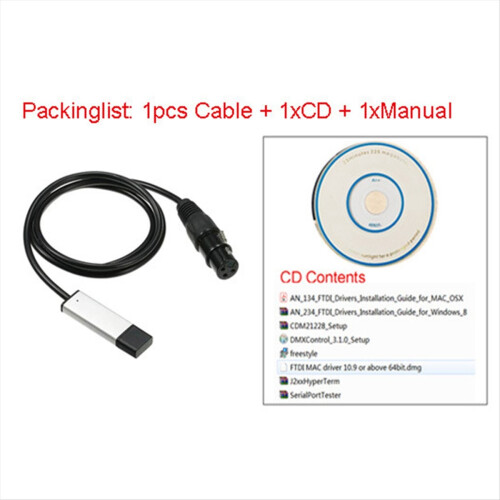 RS485 DMX512 Konverterkabel Bühnenbeleuchtungs-Controller-Adapter-Ausrüstung 2