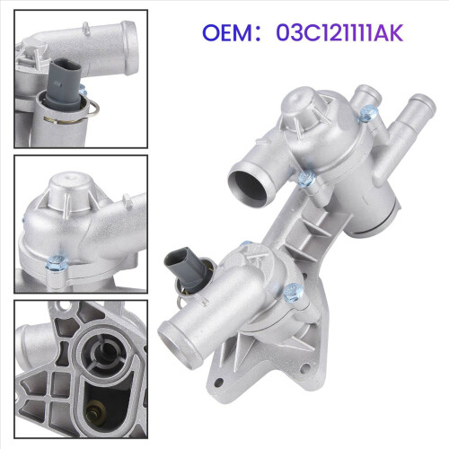03C121111AK Car Engine Coolant Thermostat Controller Enhanced Aluminum 1