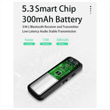 VAORLO 3 in 1 Bluetooth 5.3 Ricevitore Trasmettitore Audio Jack AUX da 3,5 mm