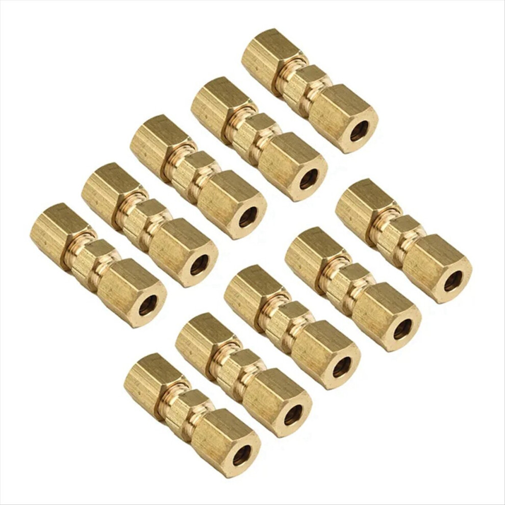 10Pcs Brake Line Connector Without Flaring 4.75Mm 3/16 Useful Brake Li 4852735104845