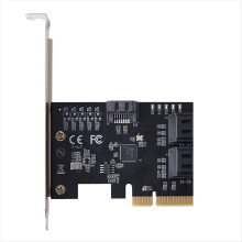 Convertitore per computer SATA III PCIE X4 a SATA 3.0 PCI Express a 5 porte