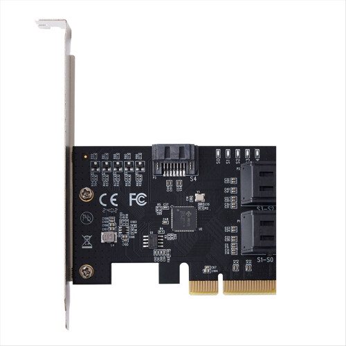 Convertitore per computer SATA III PCIE X4 a SATA 3.0 PCI Express a 5 porte